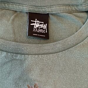 Green Stüssy tshirt XXL